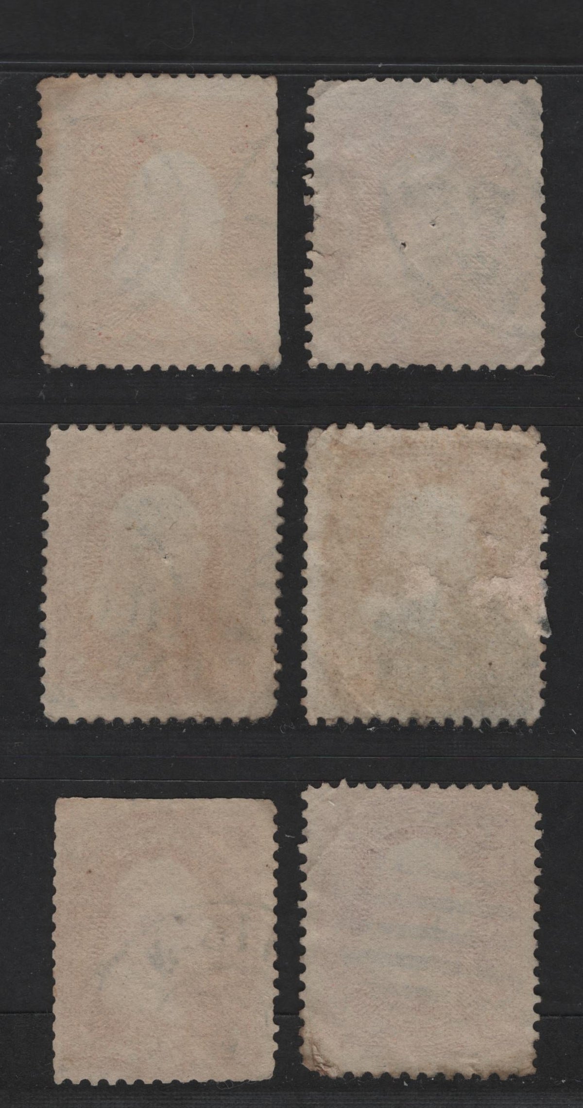 Lot 298 United States Of America #65 3c Rose - Pinkish Rose George Washington, 1861-1869 Civil War Issue, 6 Ungraded Used Singles Showing The Range Of Rose Shades, Sold For Reference Only