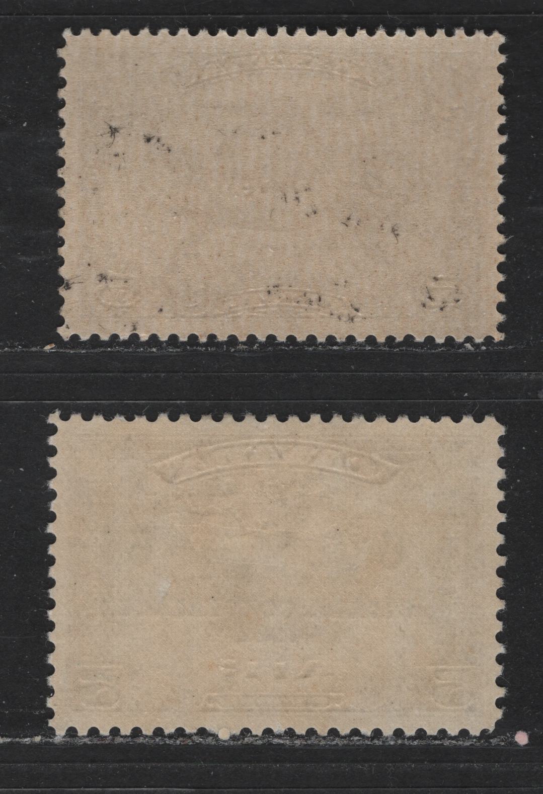 Canada #C1, C4 5c, 6c on 5c Brown Olive & Deep Olive Brown Winged Figures & Mercury & Globe, 1928-1932 Scroll & Ottawa Conference Issue Airmails, 2 VFOG Singles