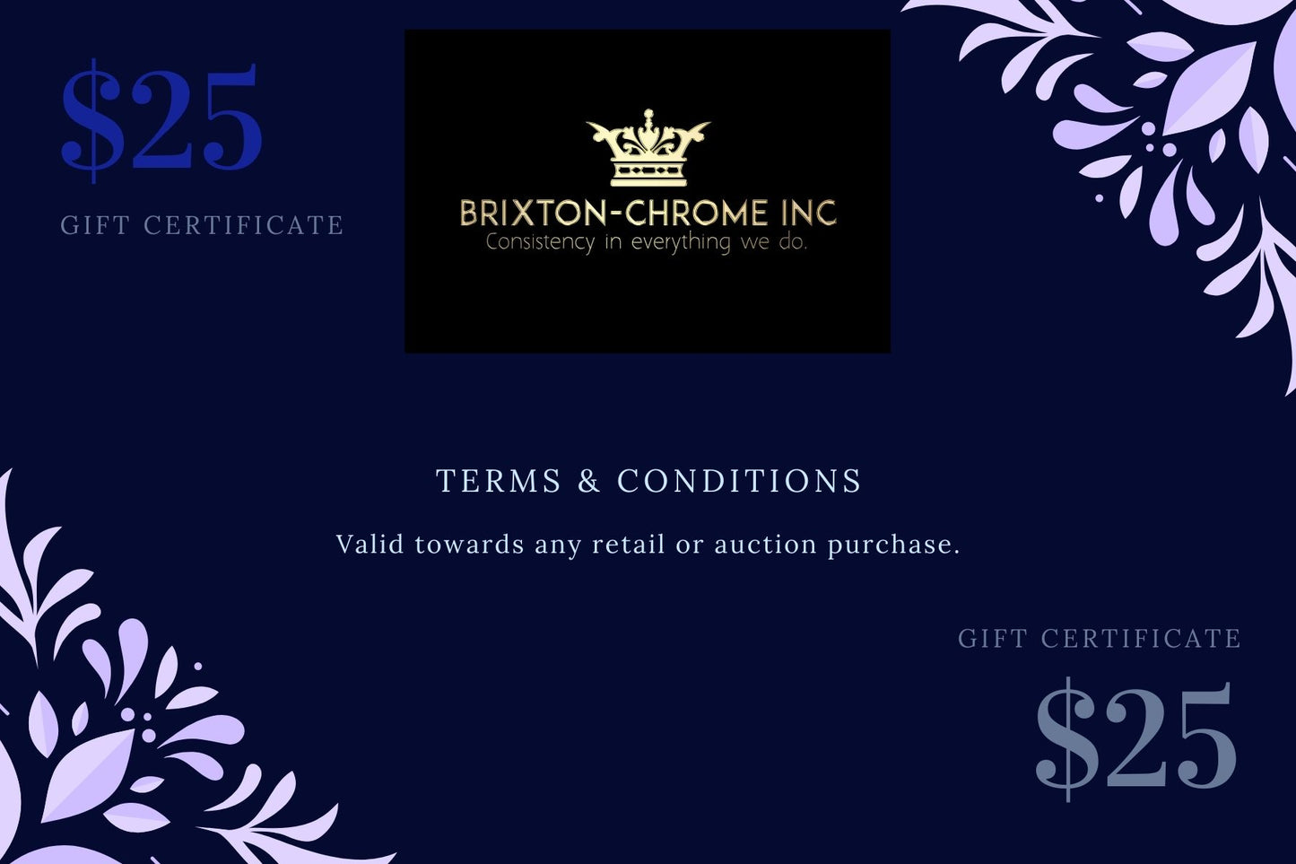Brixton Chrome Gift Card