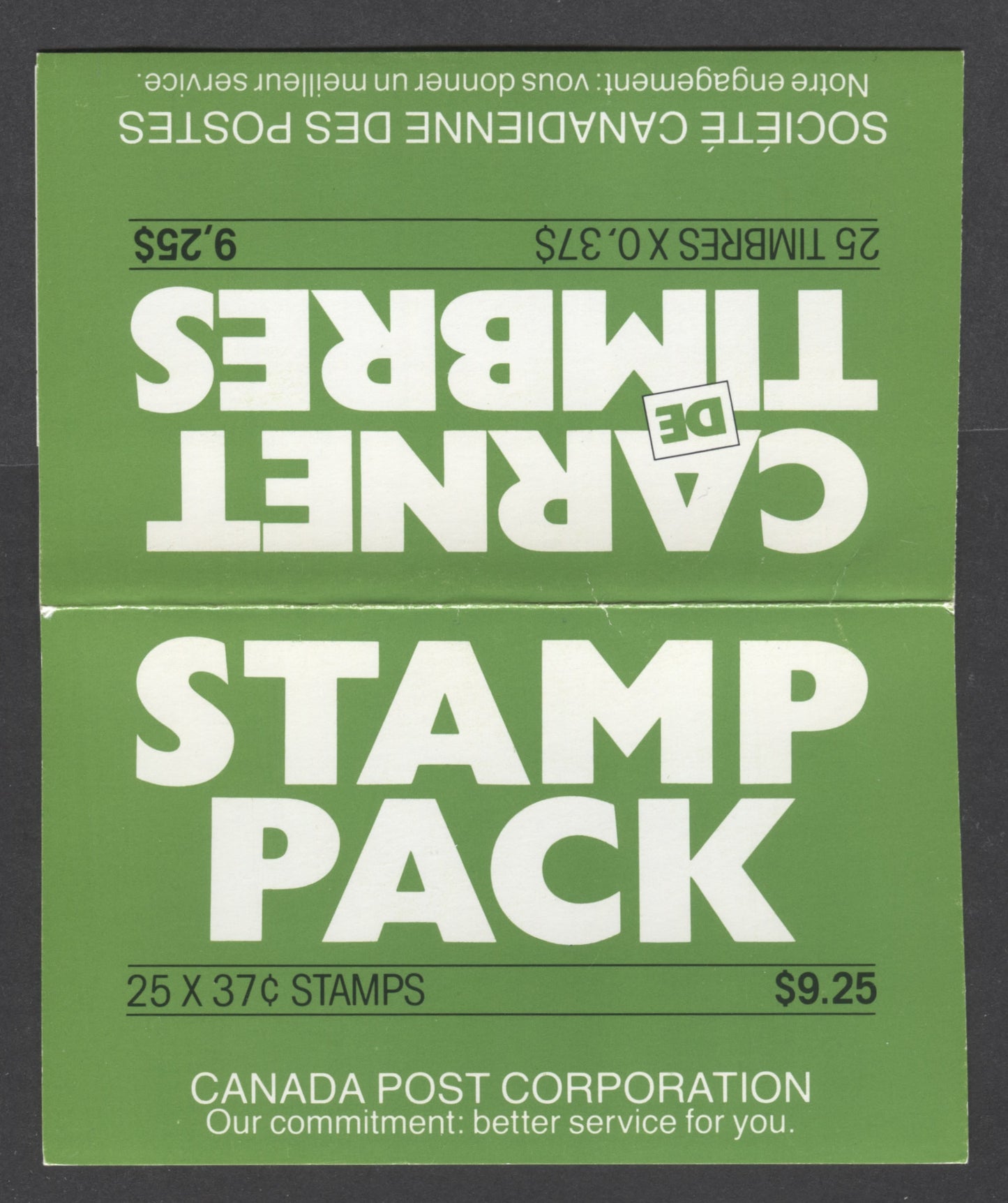 Lot 5 Canada #BK98a 37c Multicolored Parliament Building, 1987 Flag & Wildlife Issue, A VFNH Booklet Of 25 On NF/DF Rolland Paper, With Stamp Pack Text & MF-fl Cover