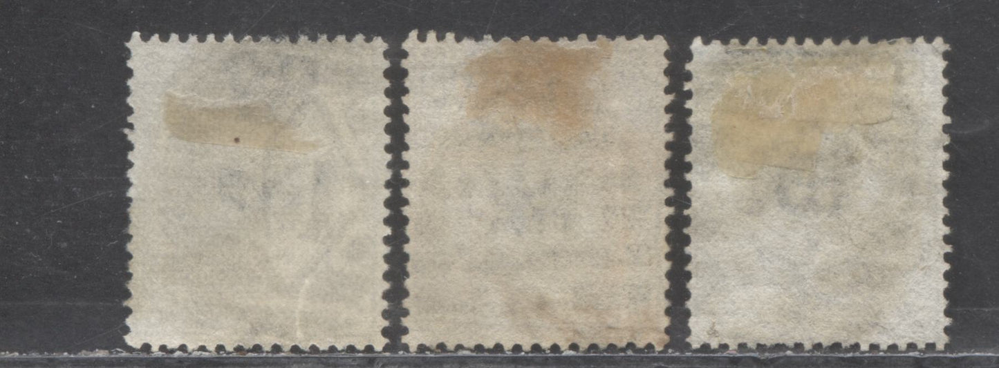 Lot 1 Great Britain SC#62 (SG#147) 6d Grey 1873-1880 Large Coloured Corner Letters, Plate 16 Printing, Spray Of Rose Wmk, 3 Very Good Used Examples, Click on Listing to See ALL Pictures, Estimated Value $67