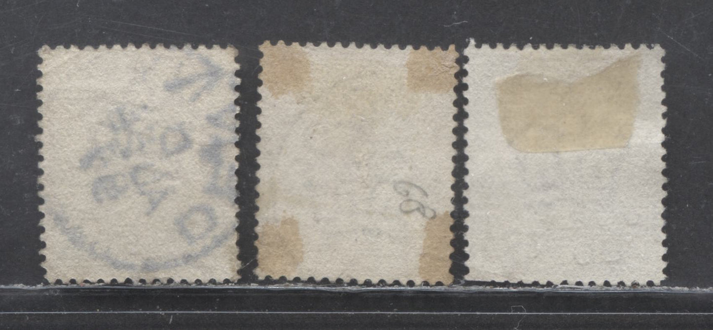 Lot 5 Great Britain SC#79 (SG#166) 1d Venetian Red 1880-1881 Postage Issue , Imperial Crown Wmk, CDS Cancels, 3 Fine Used Examples, Click on Listing to See ALL Pictures, Estimated Value $22