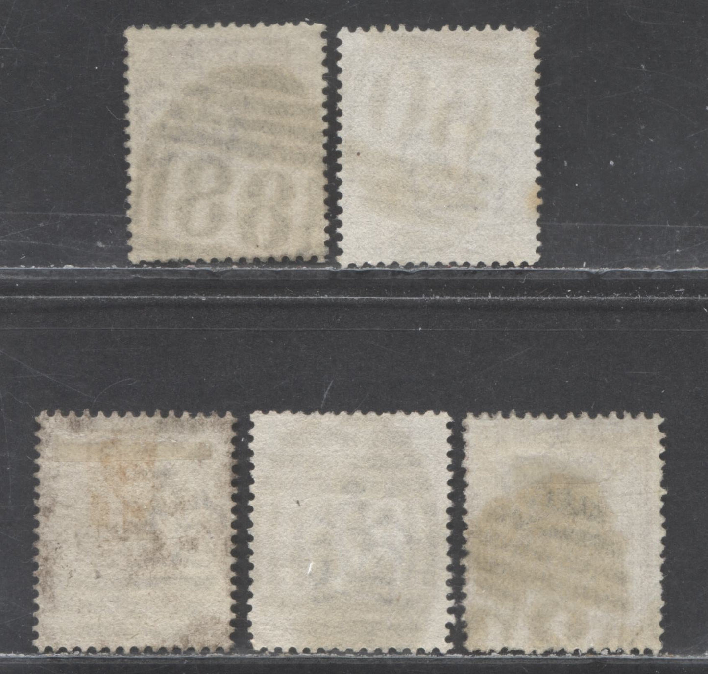 Lot 2 Great Britain SC#79 (SG#166) 1d Red Brown & Venetian Red 1880-1881 Postage Issue , Imperial Crown Wmk, England & Wales Cancels, 5 Fine Used Examples, Click on Listing to See ALL Pictures, Estimated Value $37