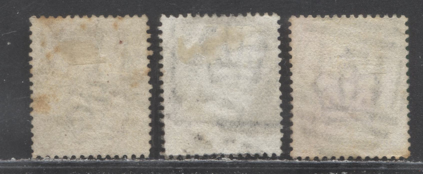 Lot 2 Great Britain SC#79 (SG#166) 1d Venetian Red 1880-1881 Postage Issue , Imperial Crown Wmk, England & Wales Cancels, 3 Very Good - Fine Used Examples, Click on Listing to See ALL Pictures, Estimated Value $15