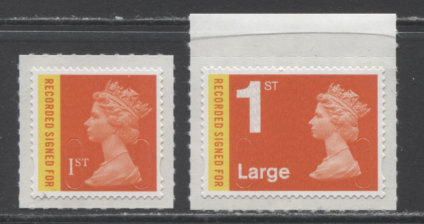 Great Britain SG# U3045-U3046 2009 2 VFNH Self-Adhesive Stamps Without Source Or Year Codes, Click on Listing to See ALL Pictures, Converted 2018 Gibbons Concise Cat. $34.95