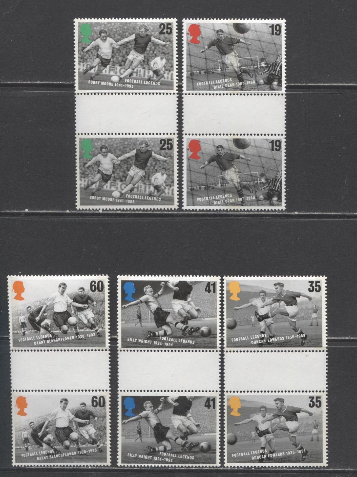 Great Britain SG#1923/1944 1996 European Football, Europa & Children's Television, 16 VFNH Gutter Pairs, Click on Listing to See ALL Pictures, Estimated Value $22.75 CDN