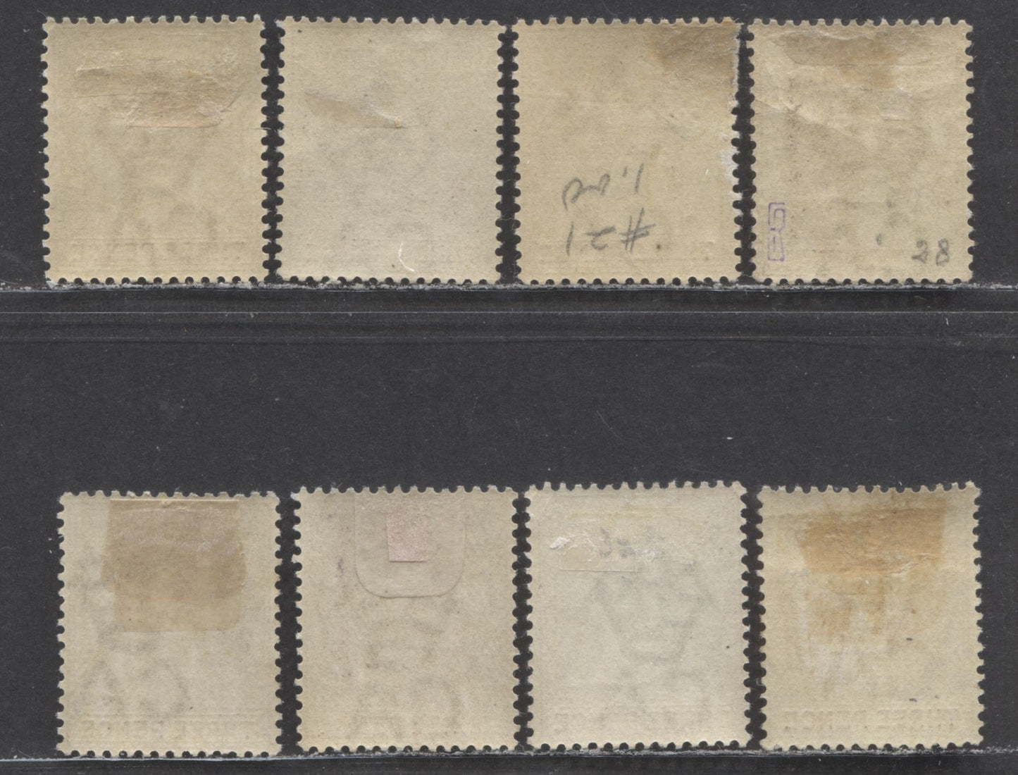 Lagos SC#21 3d Lilac & Chestnut, Orange Brown & Red Brown 1887-1902 Queen Victoria, , 8 VFOG Examples, Click on Listing to See ALL Pictures, 2022 Scott Classic Cat. $24 USD