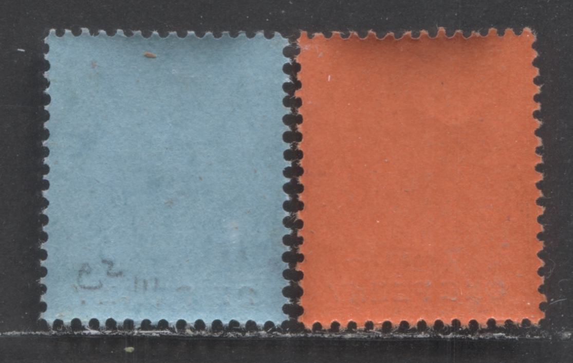 Lot 110 Lagos SC#51,53a 1d & 2 1/2d 1904-1906 King Edward VII Issue, 2 1/2d With Larger Letters Of Value, 1d On Ordinary Paper, Multiple Crown CA Wmk, 2 VFNH Examples, Click on Listing to See ALL Pictures, Estimated Value $20 USD