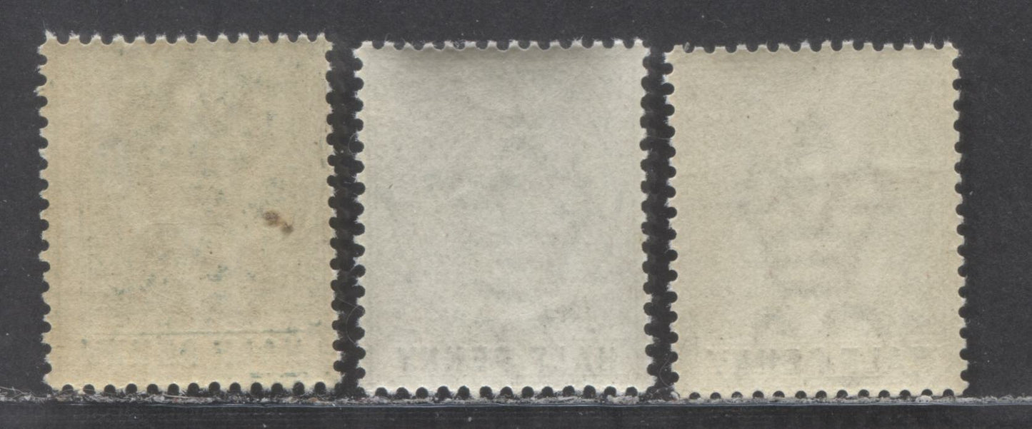 Lot 104 Lagos SC#13 1/2d Dull Pale Green, Dull Blue Green & Dull Green 1884-1886 Colour Changes & New Values, Crown CA Watermark, Perf 14 Comb, 3 VFNH Examples, Each A Different Printing, Click on Listing to See ALL Pictures, Estimated Value $20 USD