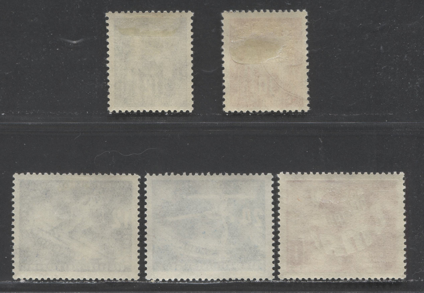 Lot 31 German Democratic Republic SC#49/53 1949 - 1950 Postal Workers Union - Labour Day, 5 F/VF OG Singles, Click on Listing to See ALL Pictures, 2017 Scott Cat.$46 USD