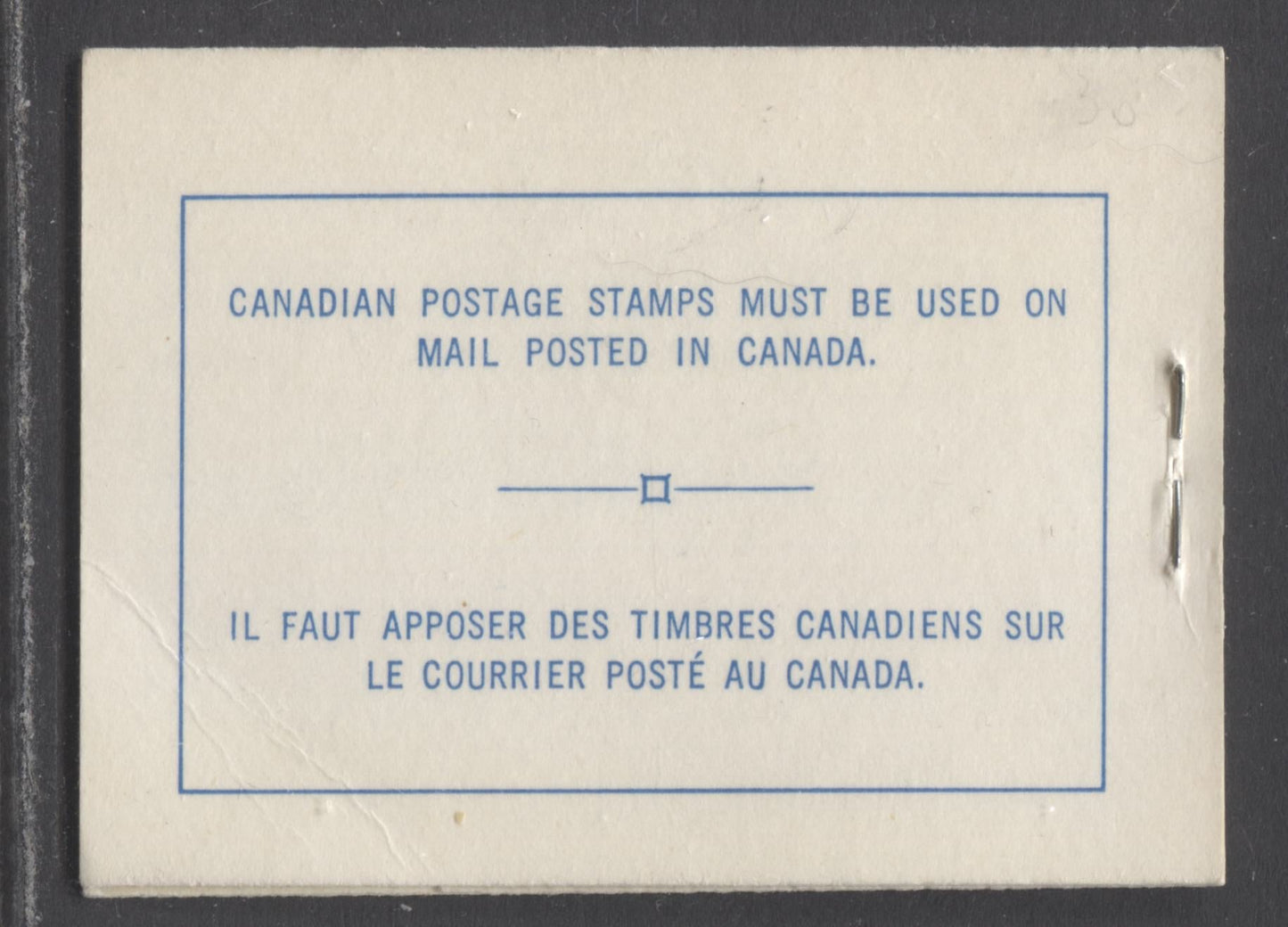 Lot 20 Canada #BK52e 1962-1967 Cameo Issue, a VFNH Booklet Containing A 5c Pane of 5 + Label, Centennial Cover, DF Pane, HB Interleaving, 12.5mm Staple