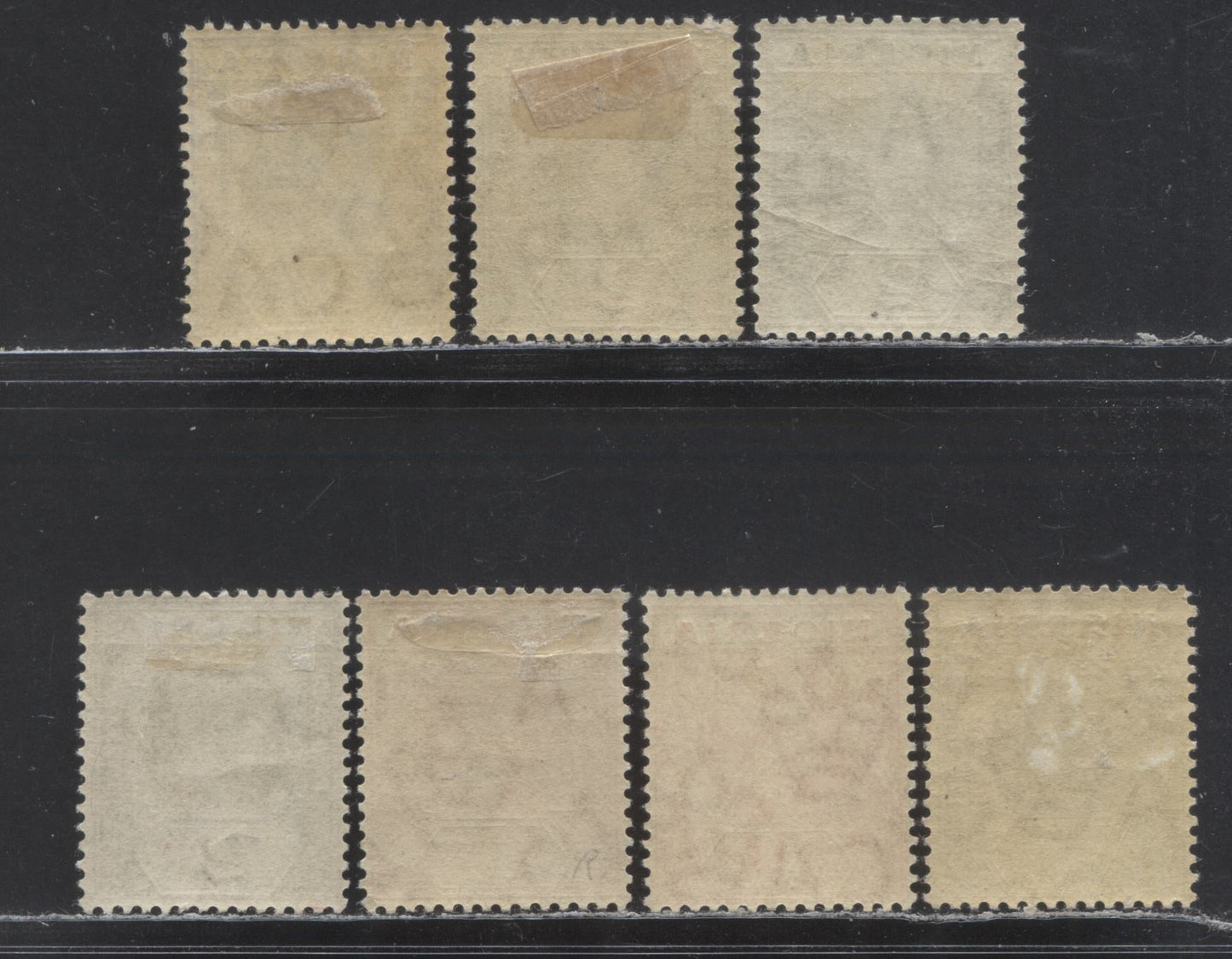 Lot 127 Nigeria SC# 1-2b,3-3a,4 (SG# 1-2a,3-4,3a) 1914-1929 Imperium Key Plate Issue, Multiple Crown Watermark CA, 7 F/VF OG Examples, Click on Listing to See ALL Pictures, 2022 Scott Classic Cat. $64.75