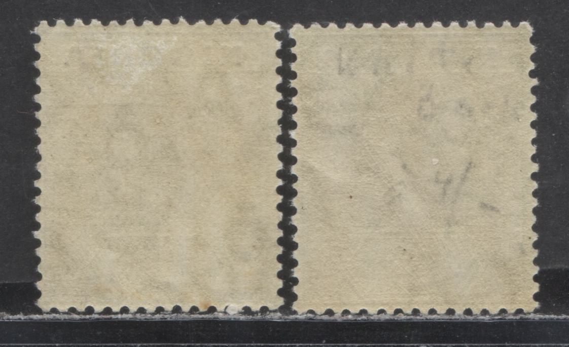 Lot 130 Nigeria SC#15-15a 1914-1929 Imperial Keyplate Issue, , Multiple Crown CA Wmk, 2 VFOG Singles, Click on Listing to See ALL Pictures, 2022 Scott Classic Cat. $226.6 USD