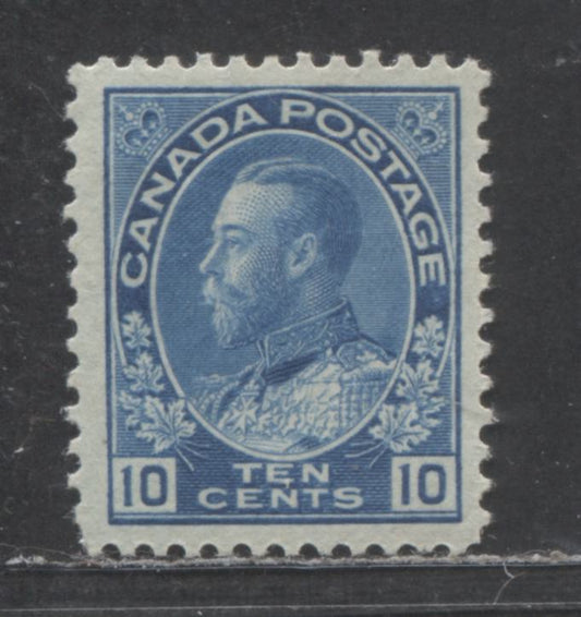 Canada #117i 10c Light Blue King George V, 1911-1925 Admiral Issue, A VFOG Single With Wet Printings