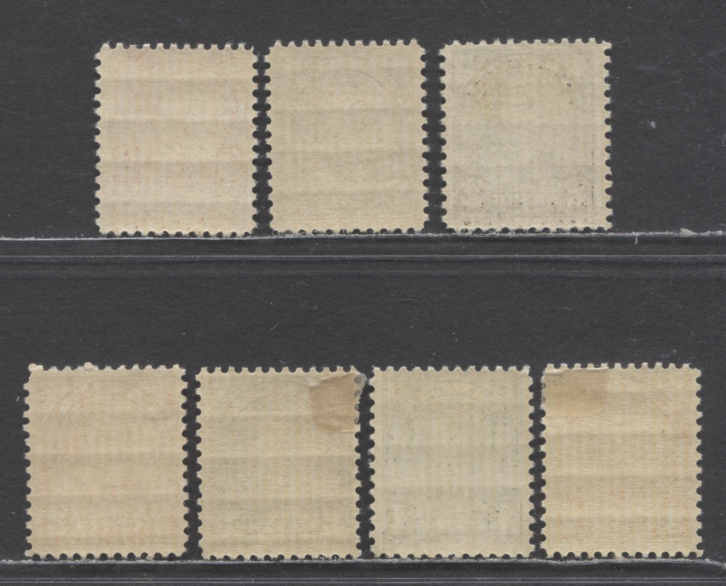 Canada #162-166b, 167 1c-3c Orange-Carmine King George V, 1930-1931 Arch/Leaf Issue, 10 FNH Singles