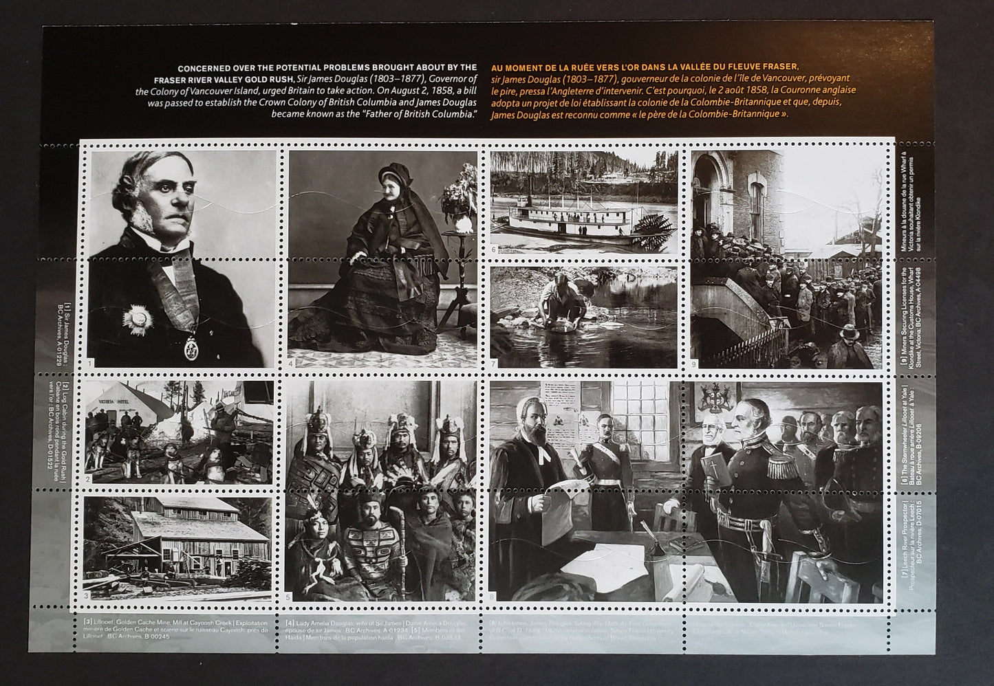 Canada #2283 52c Multicolored Map Of BC, 2008 British Columbia Sesquicentennial, A VFNH Full Sheet Of 16