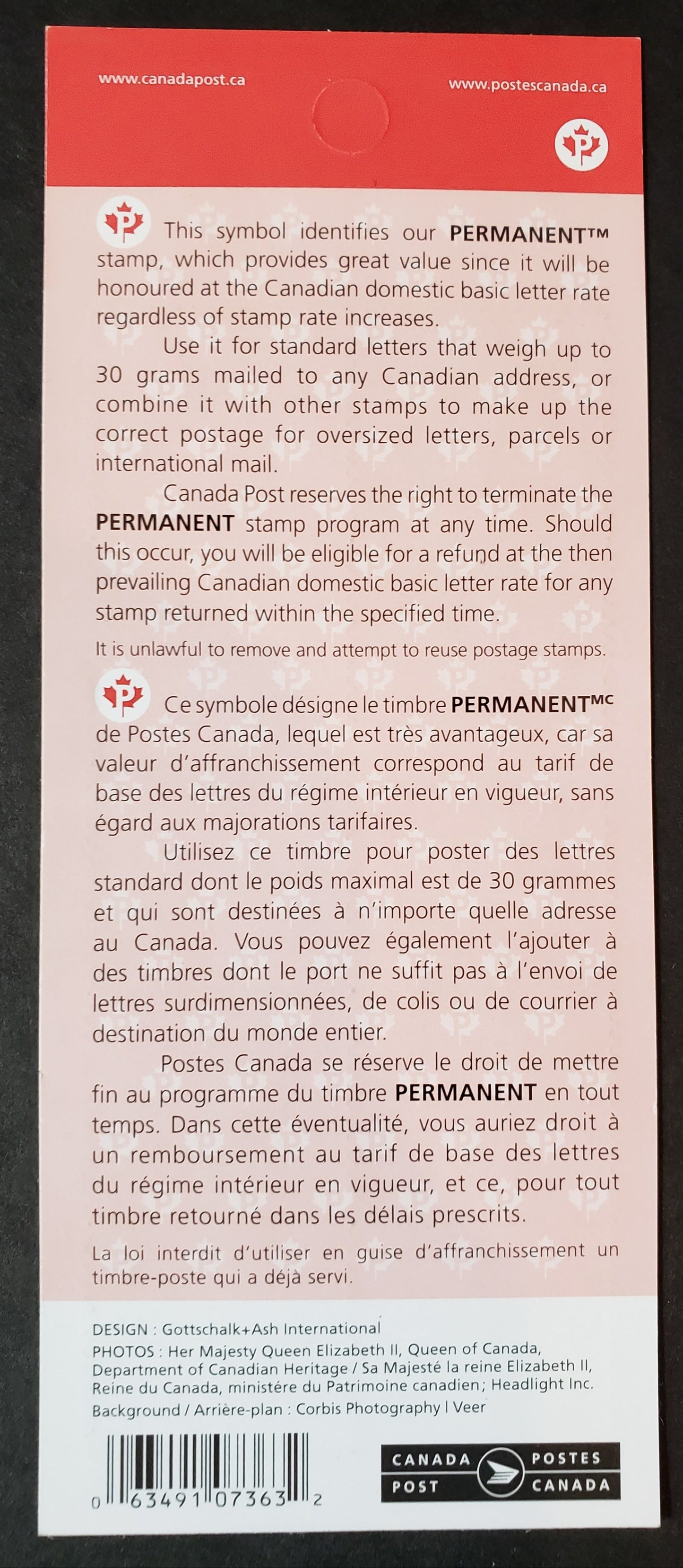 Canada #2365a P(57c) Multicolored Queen Elizabeth II, 2010 Queen Elizabeth II Issue, A VFNH Booklet Of 10