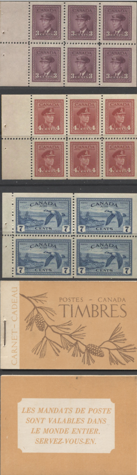 Lot 386 Canada #BK39a As Lot 384 But On CBN-XXXXXX Paper Showing "Pine Cone Seed" Variety On Front Cover