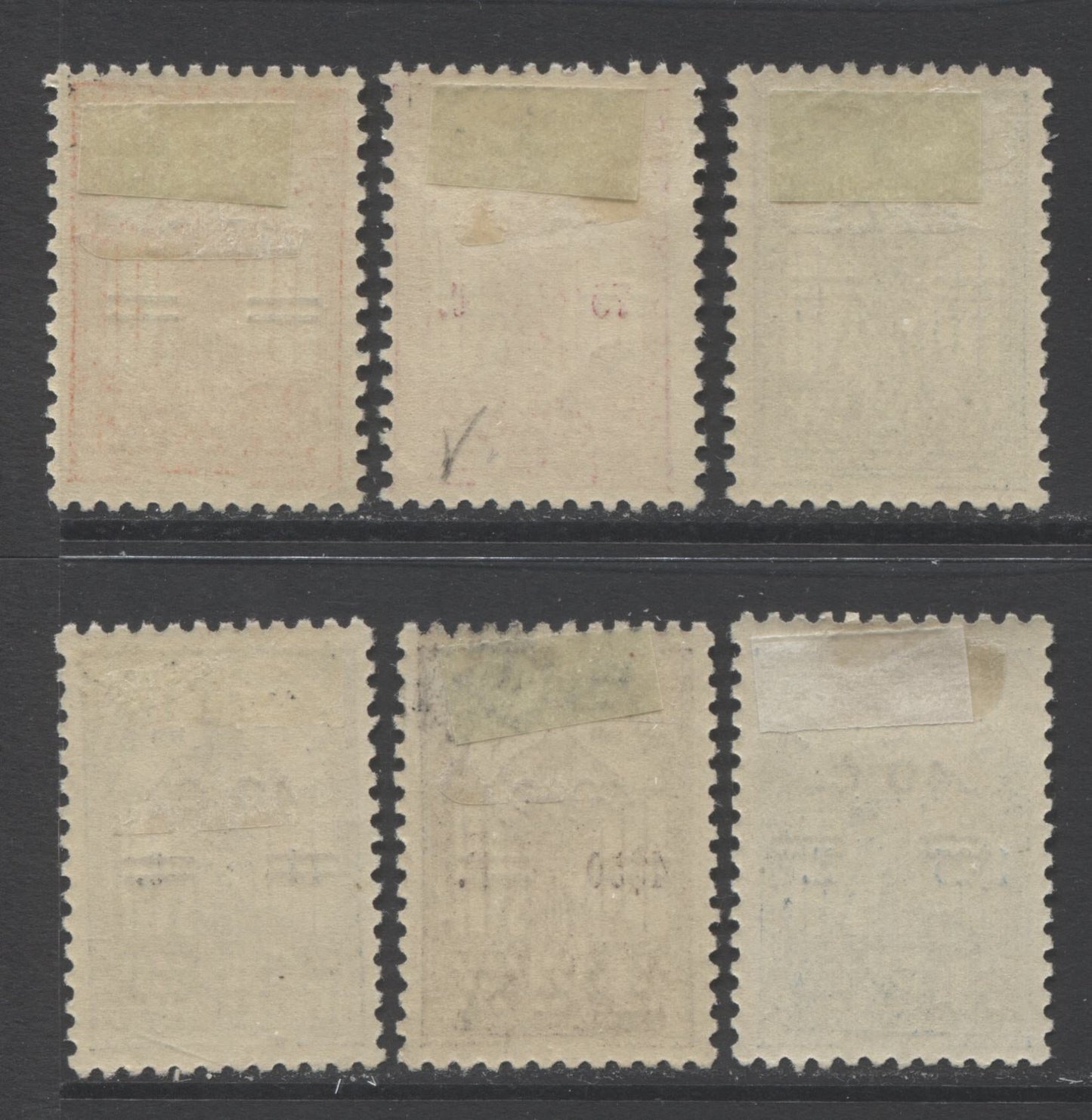 Lot 156 Portugal SC#549-554 1933 Surcharged Nuno Alvares Periera Issue, A Mostly VFOG Complete Set, 2022 Scott Classic Cat $29.75 USD