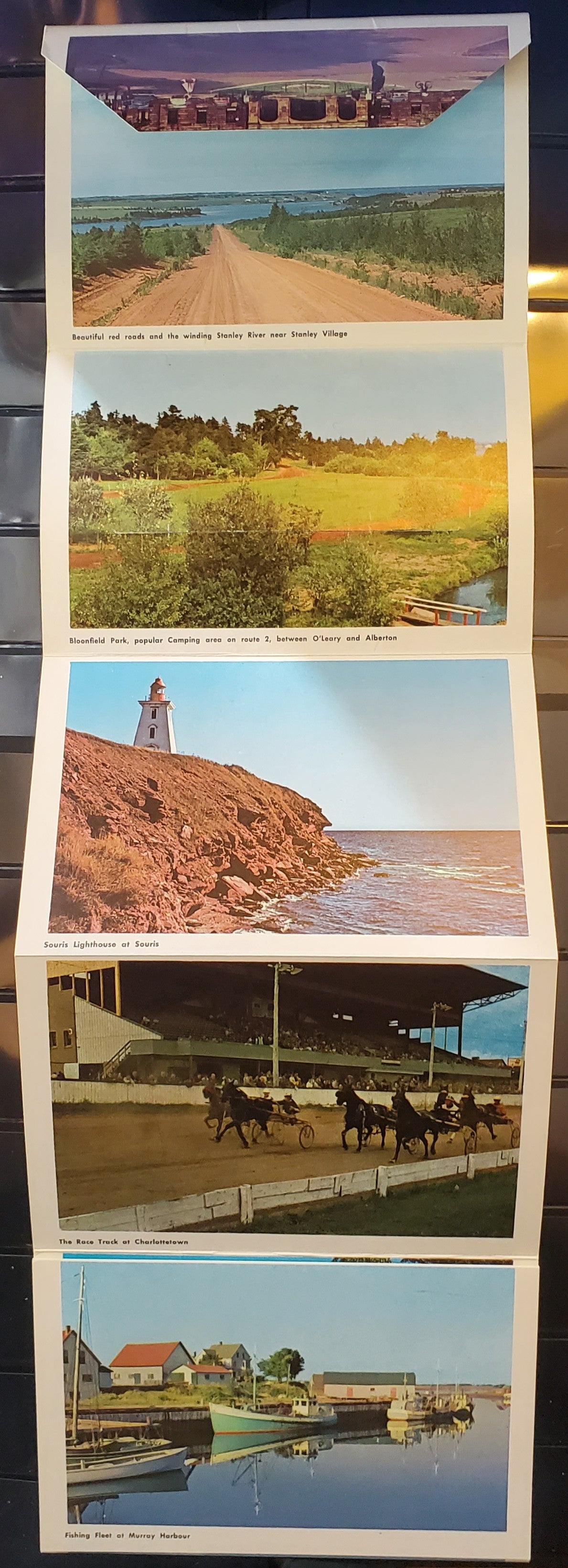 A Group of 3 Postcards and a Souvenir Postcard Folder From Prince Edward Island, Showing Various Views and Tourist Attractions, From The 1960's-1970's, Overall VF, Net Est. $6