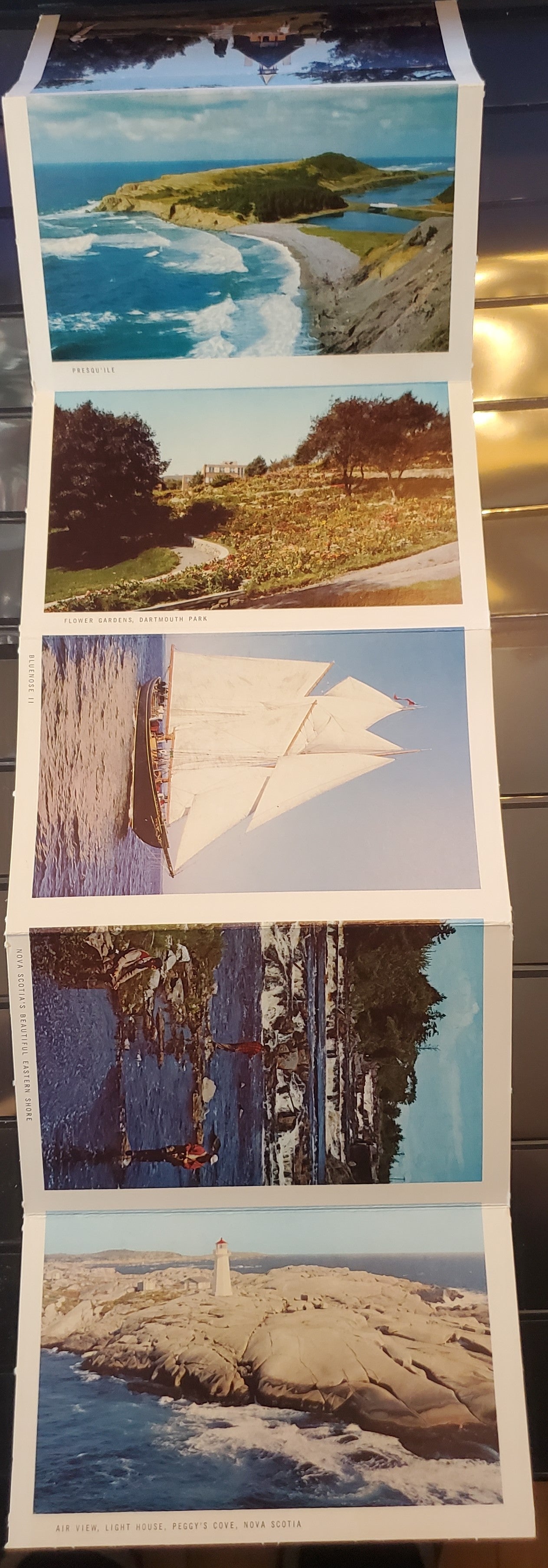 A Group of 3 Souvenir Postcard Folders From Nova Scotia, Showing Various Landmarks and Tourist Attractions, From The 1950's and 1960's-1970's, Overall VF, Net Est. $15