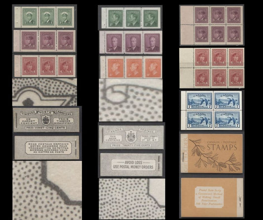 Understanding the Dotted Cover Booklets Issued From 1935 to 1955 - English and French