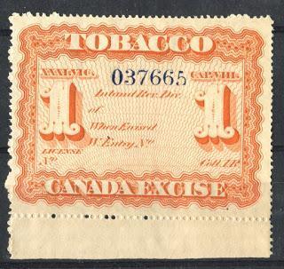 Collecting Canada's Tobacco Stamps 1864-Date
