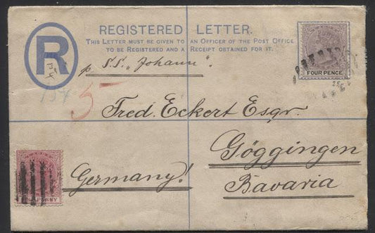 Postal History Of The Queen Victoria Issues of Lagos 1882-1903