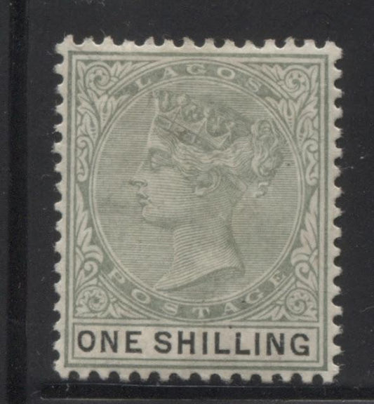 Printings of the 1/- Green and Black Queen Victoria Keyplate Stamp of Lagos 1887-1903 Part One