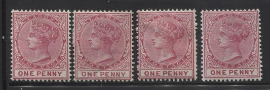 Printings of the 1/2d Green and 1d Carmine Queen Victoria Keyplate Stamps of Lagos 1887-1904 Part Five