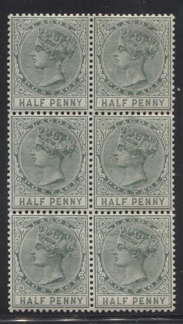 Printings of the 1/2d Green and 1d Carmine Queen Victoria Keyplate Stamps of Lagos 1887-1904 Part Four