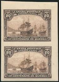 Re-Entries, Proof Material and Imperforates of the 1908 Quebec Tercentenary Issue