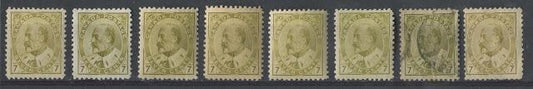 Shade Variations on the 1903-1911 King Edward VII Issue