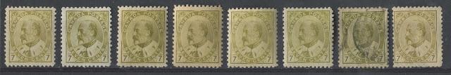 Shade Variations on the 1903-1911 King Edward VII Issue