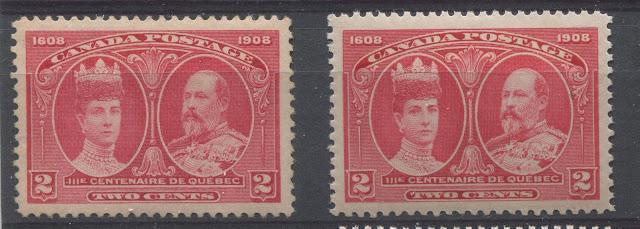 Shade Varieties on the 1908 Quebec Tercentenary Issue
