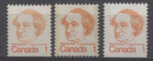 Shade Varieties on the 1972-1978 Caricature Issue