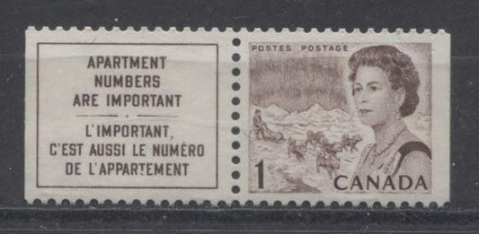 The 1c Brown Northern Lights and Dogsled Stamp of the 1967-1973 Centennial Issue - Part Four