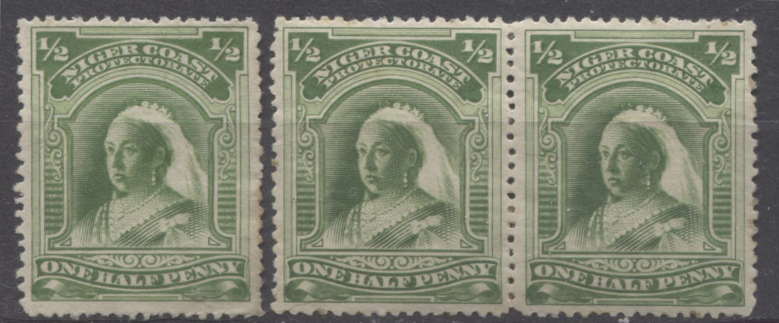 The Halfpenny Green Queen Victoria Stamp From The 1894 Second Waterlow Issue of Niger Coast Protectorate - Part 1
