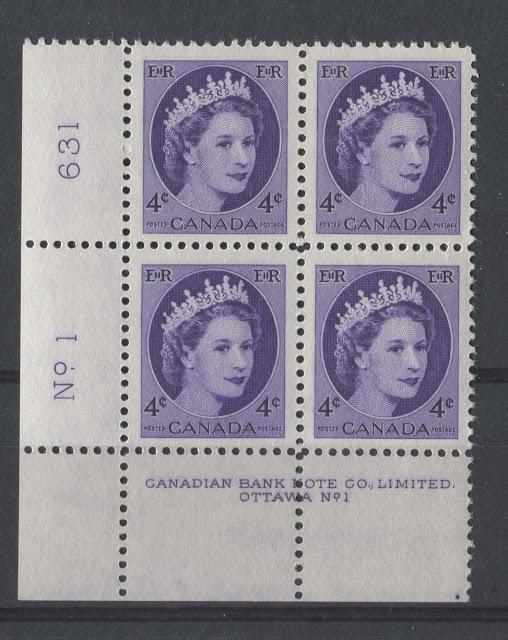 The Position Dots On The Plate Blocks of The Wilding Issue 1954-1967