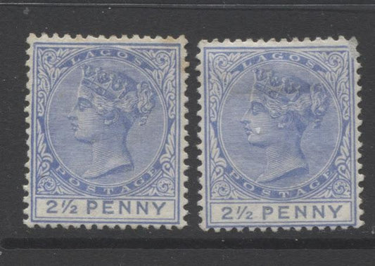 The Printings Of The 2.5d Ultramarine Queen Victoria Keyplate Stamp of Lagos 1891-1904 Part Three