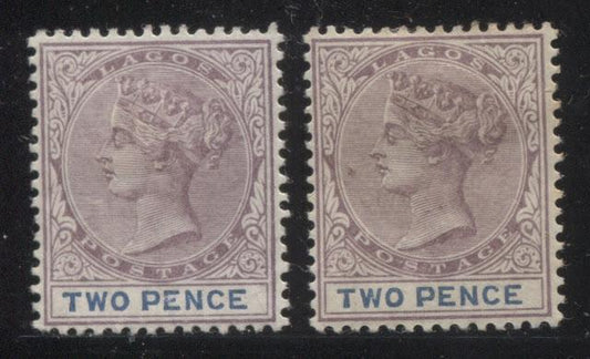 The Printings Of The 2d Lilac and Blue Keyplate Stamp of Lagos 1891-1904 Part Four