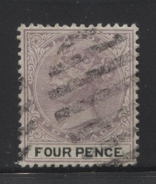 The Printings of the 4d Lilac and Black Queen Victoria Keyplate Stamp of Lagos - Part Five