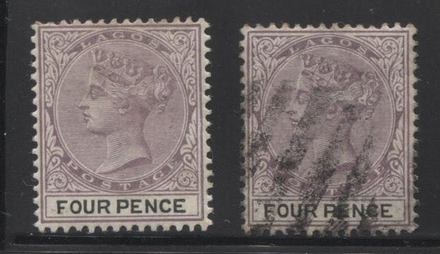 The Printings of the 4d Lilac and Black Queen Victoria Keyplate Stamp of Lagos - Part One