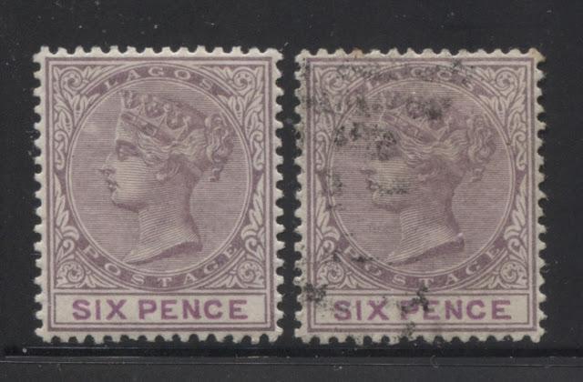 The Printings of the 6d Lilac and Mauve Queen Victoria Keyplate Stamp of Lagos - Part Four