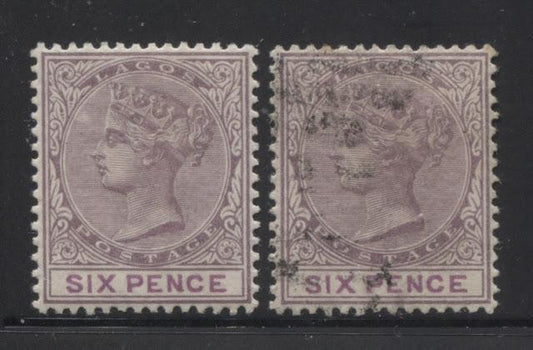 The Printings of the 6d Lilac and Mauve Queen Victoria Keyplate Stamp of Lagos - Part Four