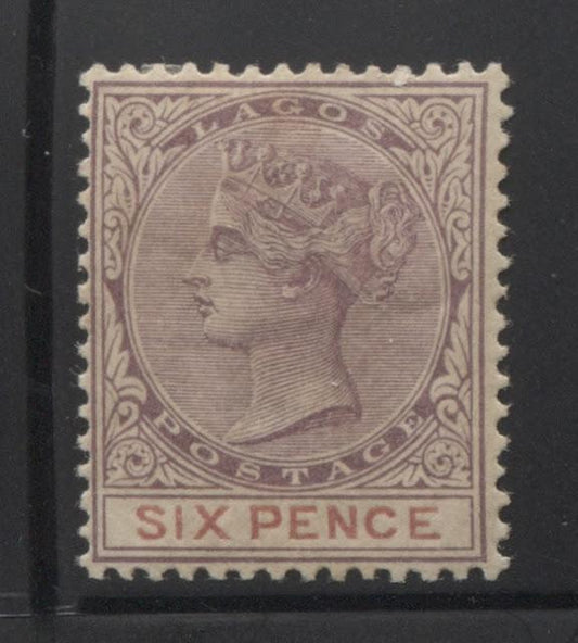 The Printings of the 6d Lilac and Mauve Queen Victoria Keyplate Stamp of Lagos - Part One