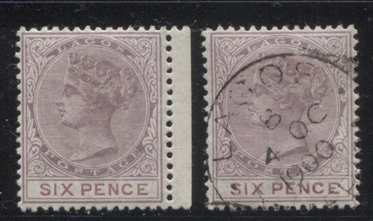 The Printings of the 6d Lilac and Mauve Queen Victoria Keyplate Stamp of Lagos - Part Three