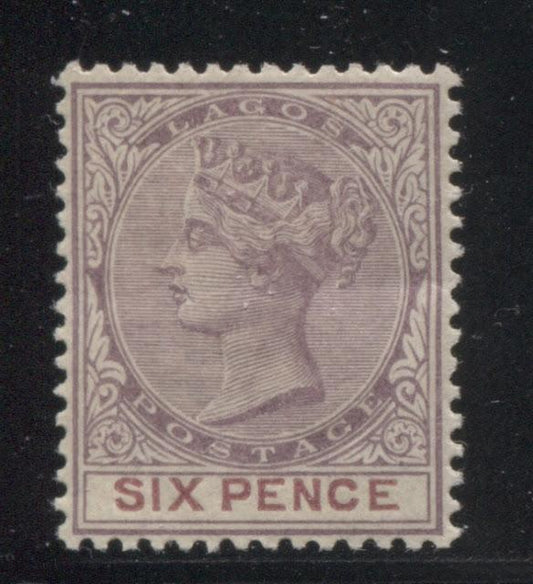 The Printings of the 6d Lilac and Mauve Queen Victoria Keyplate Stamp of Lagos - Part Two