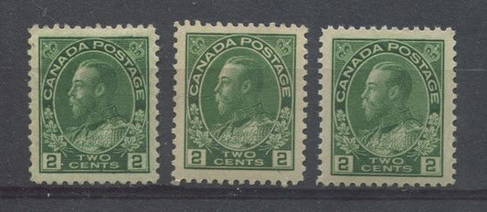 The Shades Of The 2c Green Admiral Stamp 1922-1928
