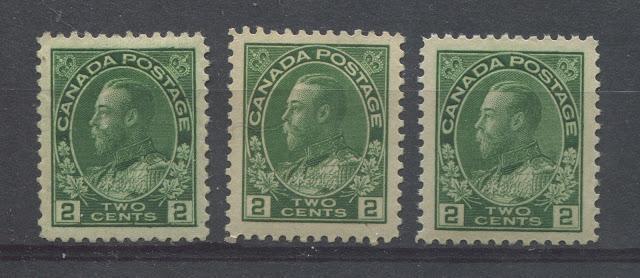 The Shades Of The 2c Green Admiral Stamp 1922-1928